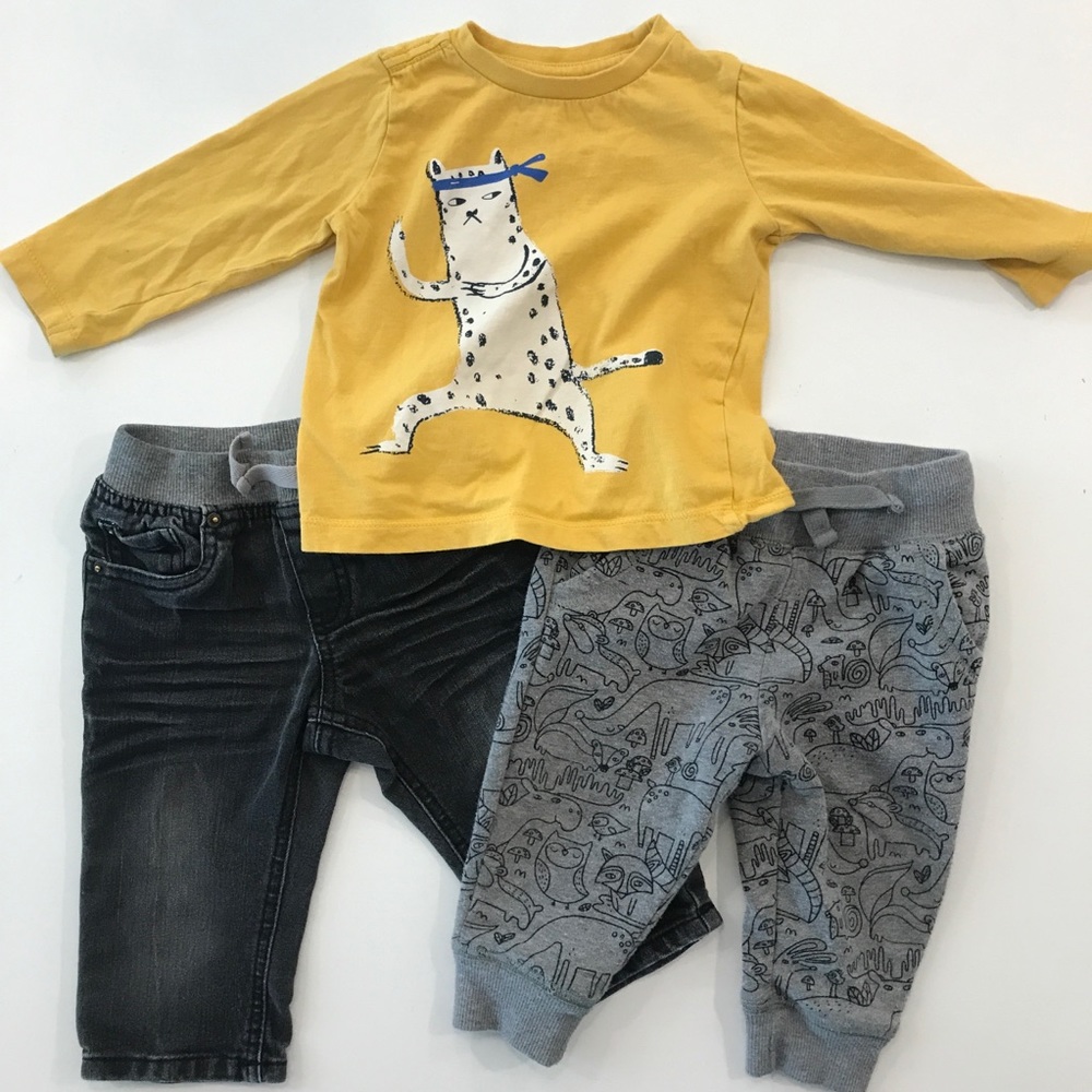 Mix and match toddler outfit